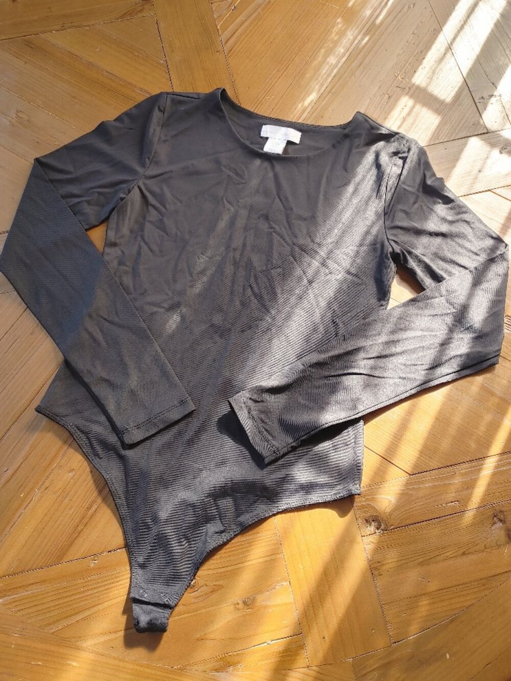 House Of Harlow 1960 Black Bodysuit One Piece Long Sleeve Size M Medium